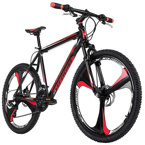 KS Cycling Mountainbike Hardtail 26 Zoll Sharp schwarz-rot (Größe: 51 cm)