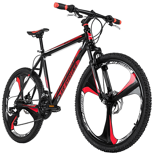 KS Cycling Mountainbike Hardtail 26 Zoll Sharp schwarz-rot (Größe: 46 cm)