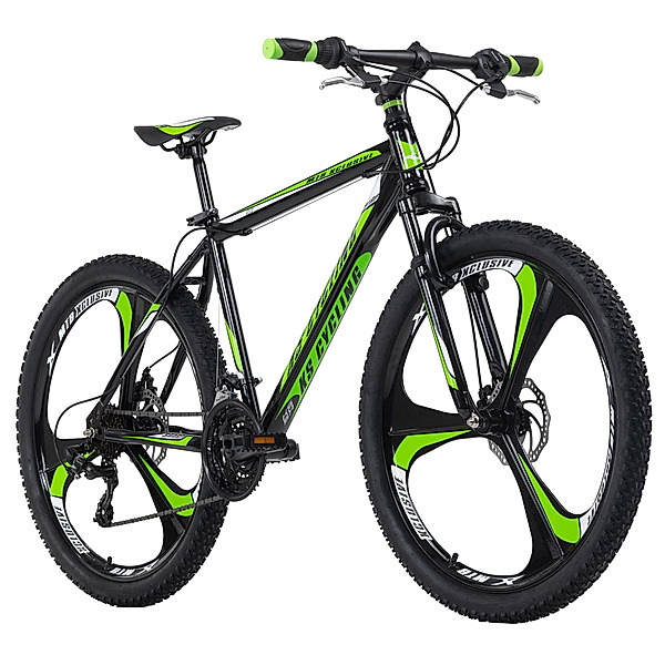 KS Cycling Mountainbike Hardtail 26 Zoll Sharp schwarz-grün schwarz-grün (Größe: 51 cm)