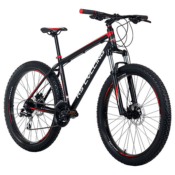 KS Cycling Mountainbike Hardtail 27,5 Xceed schwarz-rot (Größe: 50 cm)