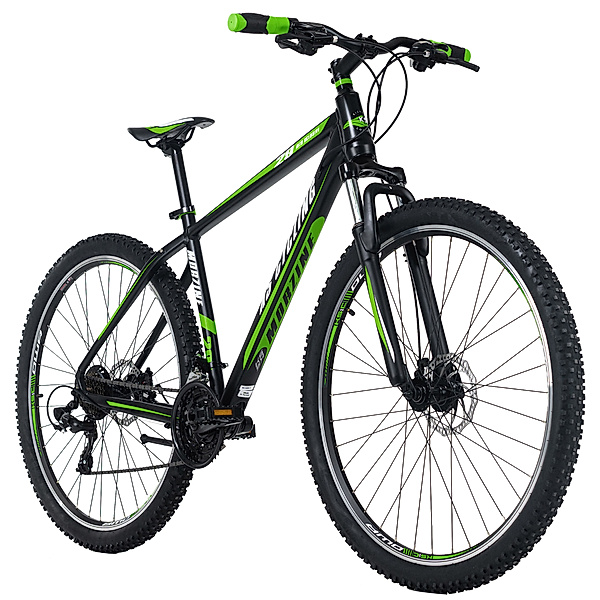 KS Cycling Mountainbike Hardtail 29 Morzine schwarz-grün (Größe: 48 cm)