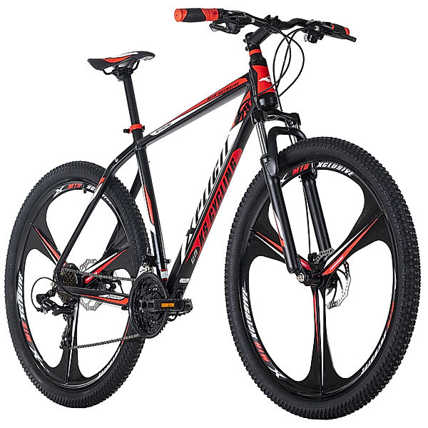 KS Cycling Mountainbike Hardtail 29 Zoll Xplicit schwarz-rot (Größe: 48 cm)