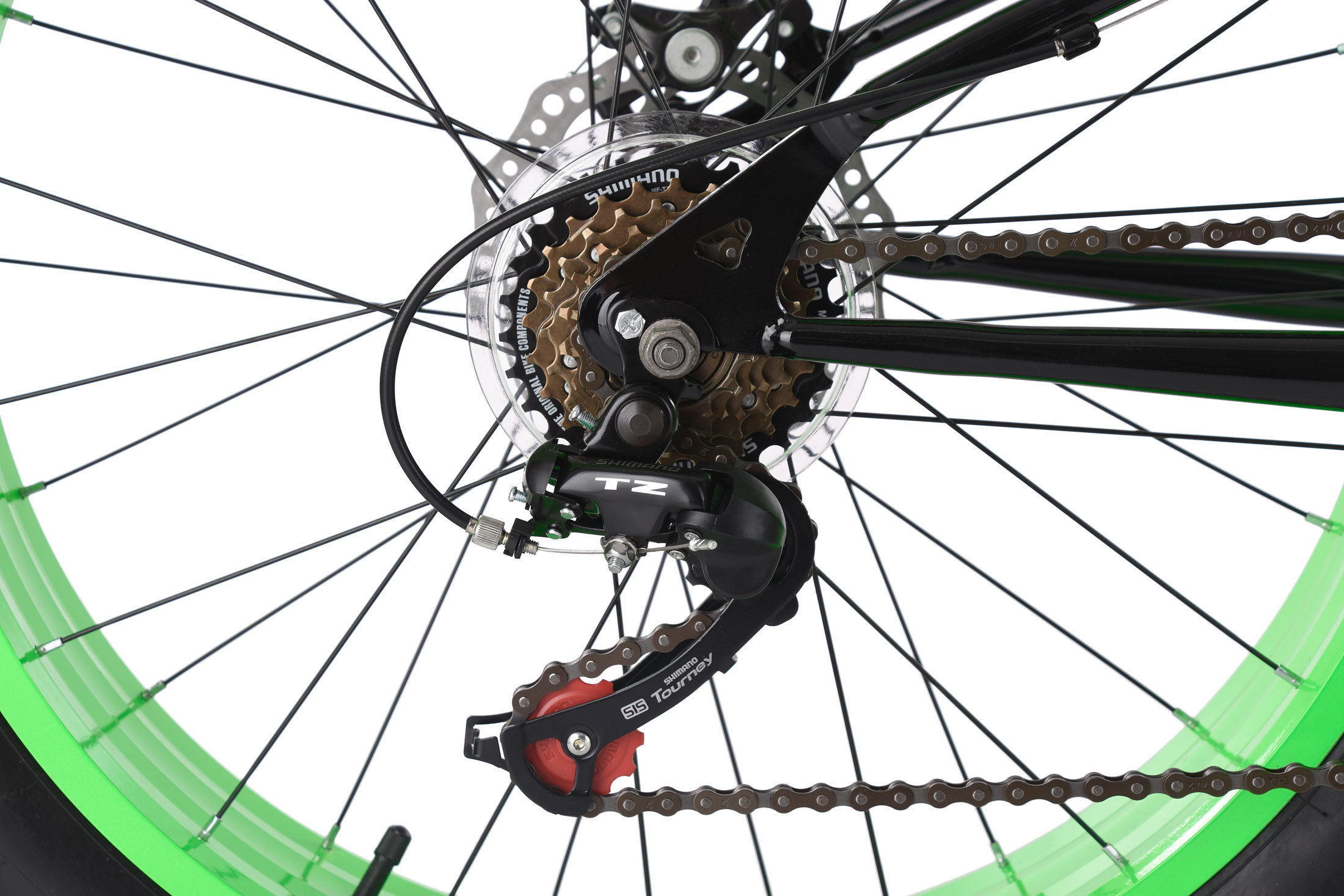Fatbike 24'' Mountain Bike Kinder SNW2458 schwarz-grün RH 33 cm KS Cycling 238M 