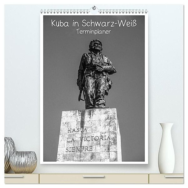 Kuba in Schwarz-Weiß (hochwertiger Premium Wandkalender 2024 DIN A2 hoch), Kunstdruck in Hochglanz, ralf kaiser