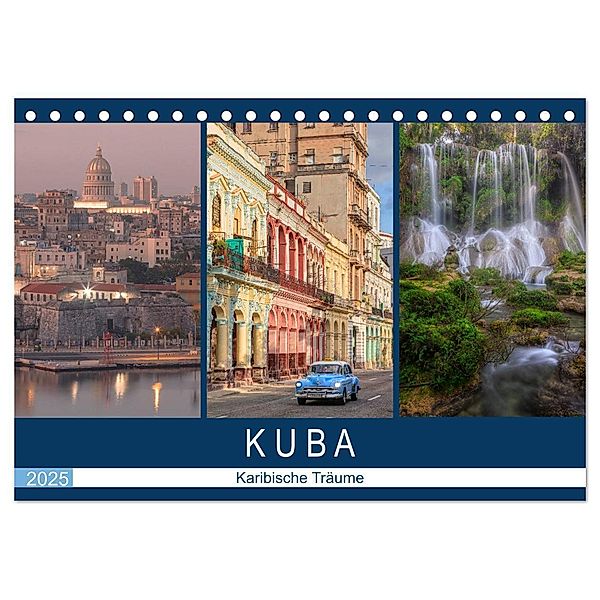 Kuba, karibische Träume (Tischkalender 2025 DIN A5 quer), CALVENDO Monatskalender, Calvendo, Joana Kruse