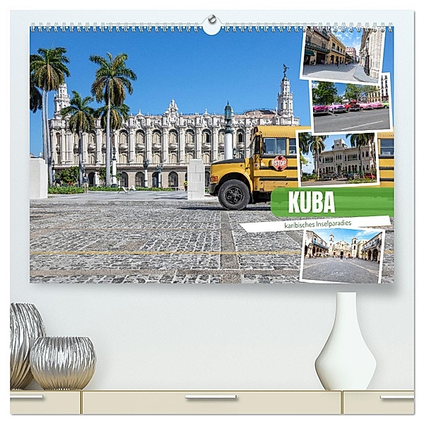 Kuba - karibisches Inselparadies (hochwertiger Premium Wandkalender 2025 DIN A2 quer), Kunstdruck in Hochglanz, Calvendo, Tilo Grellmann