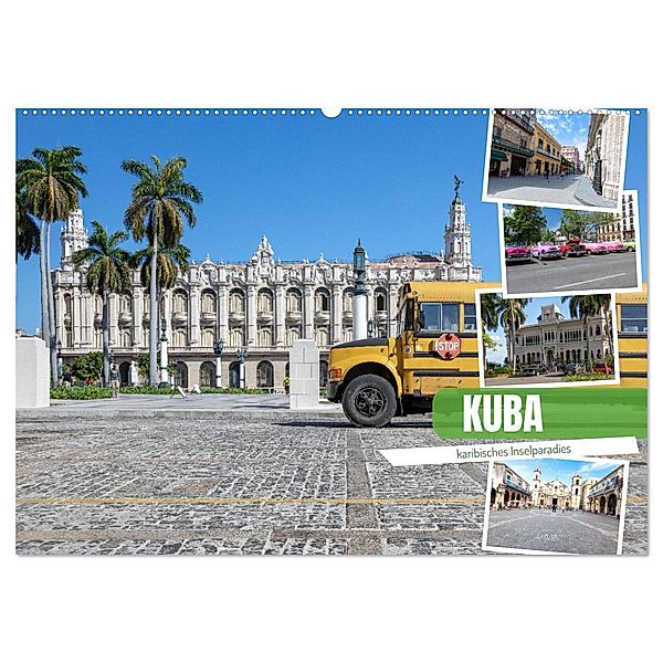 Kuba - karibisches Inselparadies (Wandkalender 2025 DIN A2 quer), CALVENDO Monatskalender, Calvendo, Tilo Grellmann
