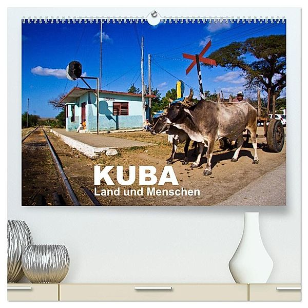 KUBA - Land und Menschen (hochwertiger Premium Wandkalender 2024 DIN A2 quer), Kunstdruck in Hochglanz, Marco Thiel