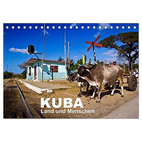 KUBA - Land und Menschen (Tischkalender 2024 DIN A5 quer), CALVENDO Monatskalender, Marco Thiel