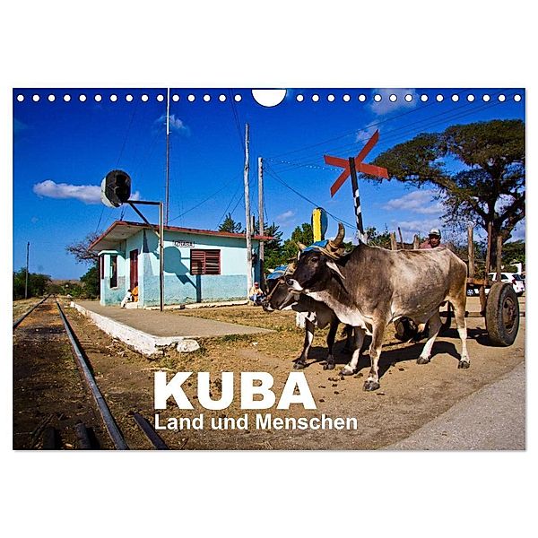 KUBA - Land und Menschen (Wandkalender 2024 DIN A4 quer), CALVENDO Monatskalender, Marco Thiel