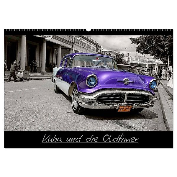 Kuba und die Oldtimer (Wandkalender 2024 DIN A2 quer), CALVENDO Monatskalender, M.Polok