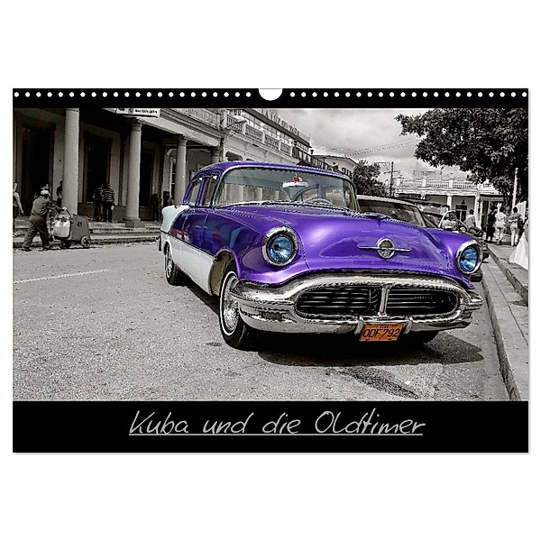 Kuba und die Oldtimer (Wandkalender 2024 DIN A3 quer), CALVENDO Monatskalender, M.Polok