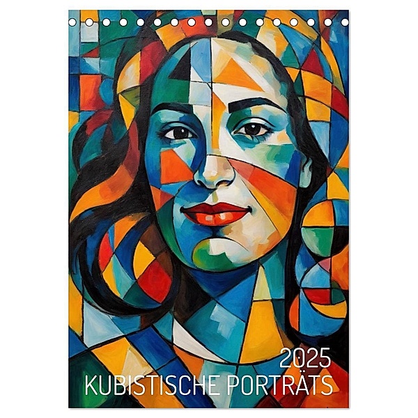 Kubistische Porträts (Tischkalender 2025 DIN A5 hoch), CALVENDO Monatskalender, Calvendo, Werner Braun