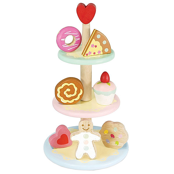 Le Toy Van Kuchenständer 3 TIER CAKE STAND SET bunt