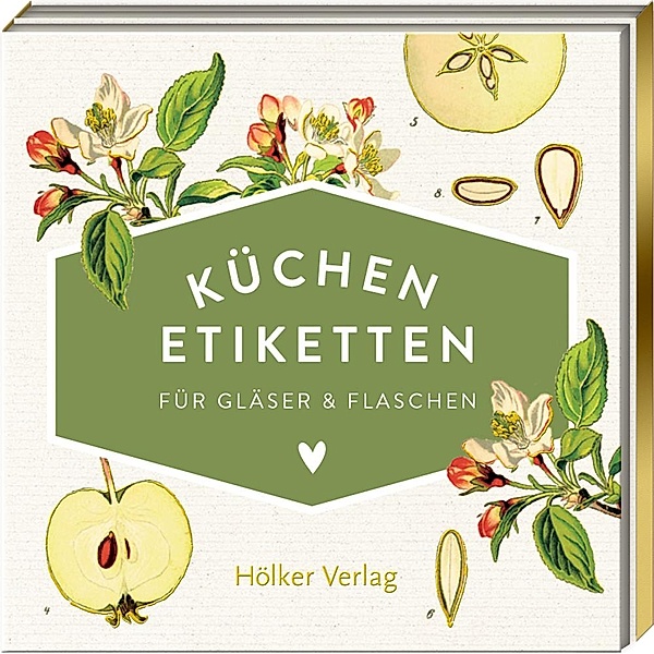 Küchen-Etiketten für Gläser & Flaschen (Äpfel, Küchenpapeterie)