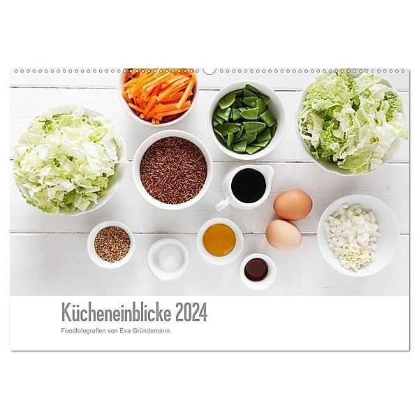 Kücheneinblicke 2024 (Wandkalender 2024 DIN A2 quer), CALVENDO Monatskalender, Eva Gründemann