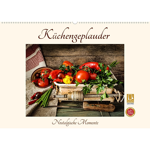 Küchengeplauder - Nostalgische Momente (Wandkalender 2023 DIN A2 quer), Eva Ola Feix