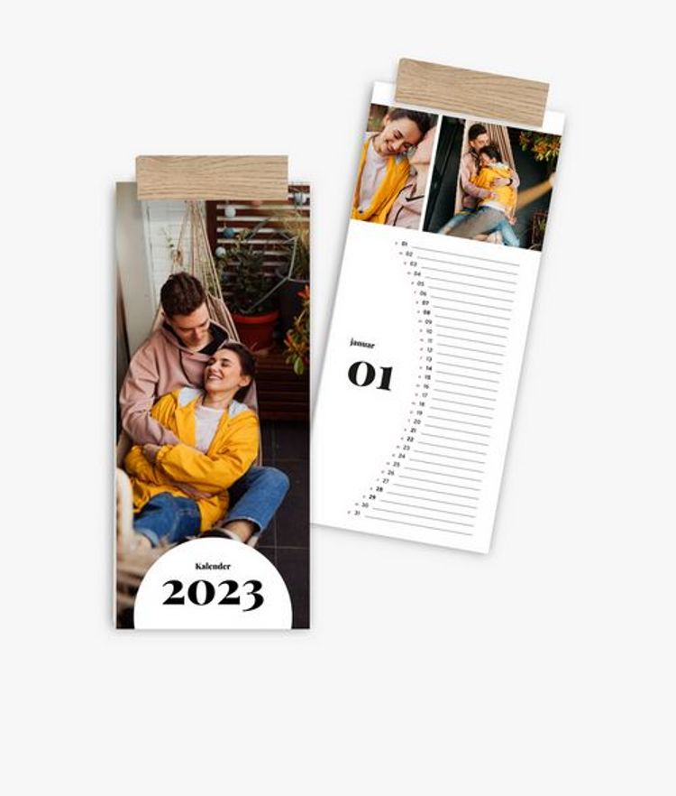 Küchenkalender 2023 gestalten mit eigenen Fotos 30 x 13 cm im Design Zeit  zu zweit - Kalender bestellen