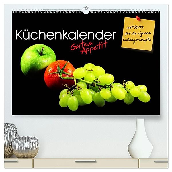 Küchenkalender Guten Appetit (hochwertiger Premium Wandkalender 2024 DIN A2 quer), Kunstdruck in Hochglanz, Stefan Mosert