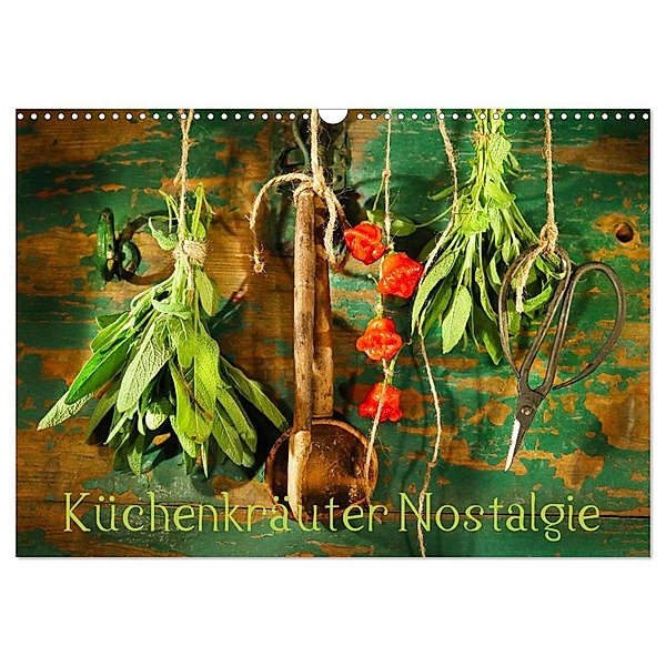 Küchenkräuter Nostalgie (Wandkalender 2025 DIN A3 quer), CALVENDO Monatskalender, Calvendo, Ola Feix