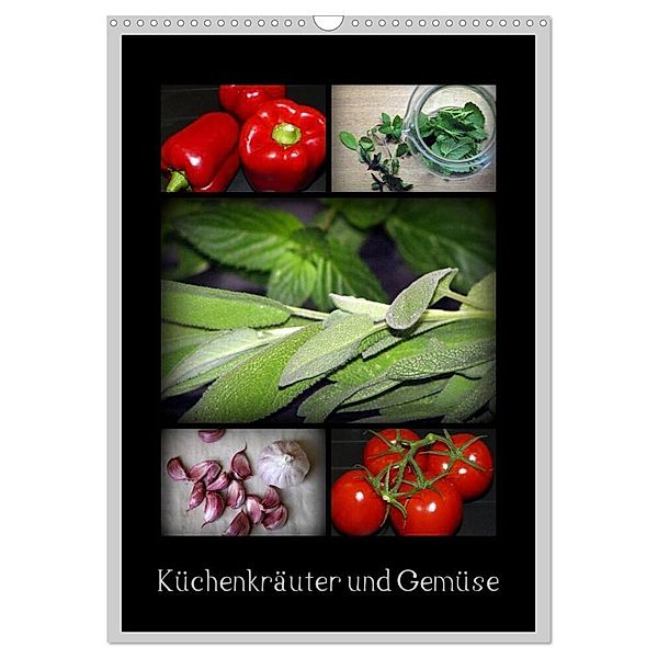 Küchenkräuter und Gemüse (Wandkalender 2024 DIN A3 hoch), CALVENDO Monatskalender, FotoBirgit