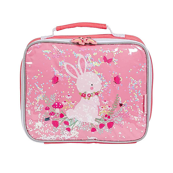 A Little Lovely Company Kühltasche GLITTER BUNNY (27x23x8) in pink