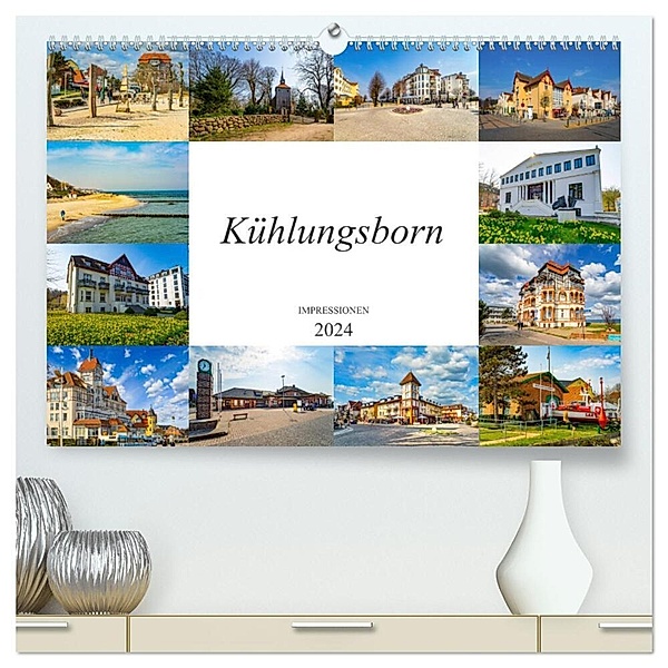 Kühlungsborn Impressionen (hochwertiger Premium Wandkalender 2024 DIN A2 quer), Kunstdruck in Hochglanz, Dirk Meutzner