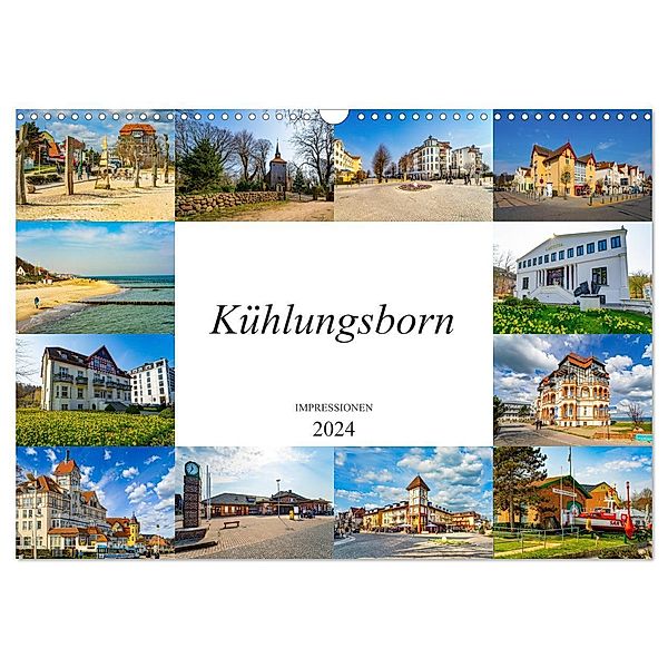 Kühlungsborn Impressionen (Wandkalender 2024 DIN A3 quer), CALVENDO Monatskalender, Dirk Meutzner