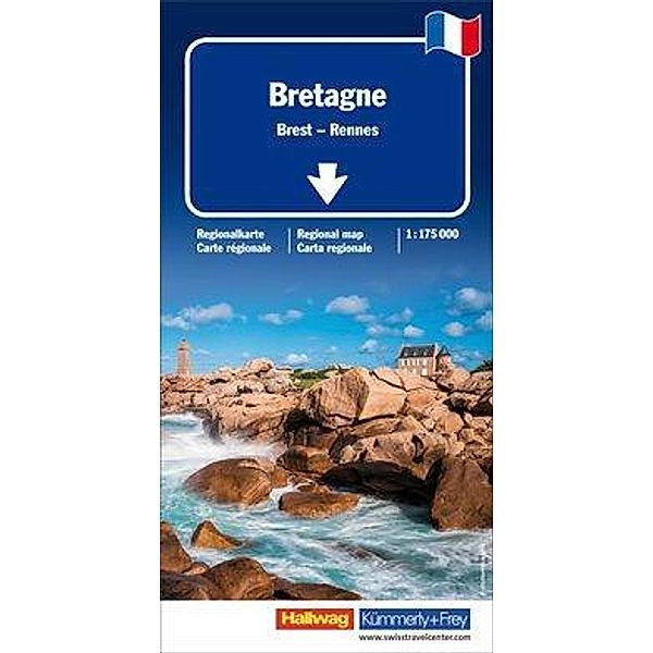 Kümmerly+Frey Karte Bretagne Regionalkarte