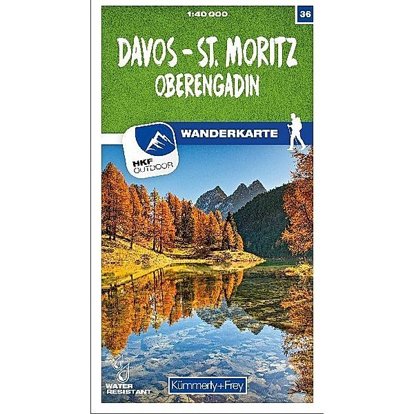 Kümmerly+Frey Karte Davos - St. Moritz / Oberengadin Wanderkarte