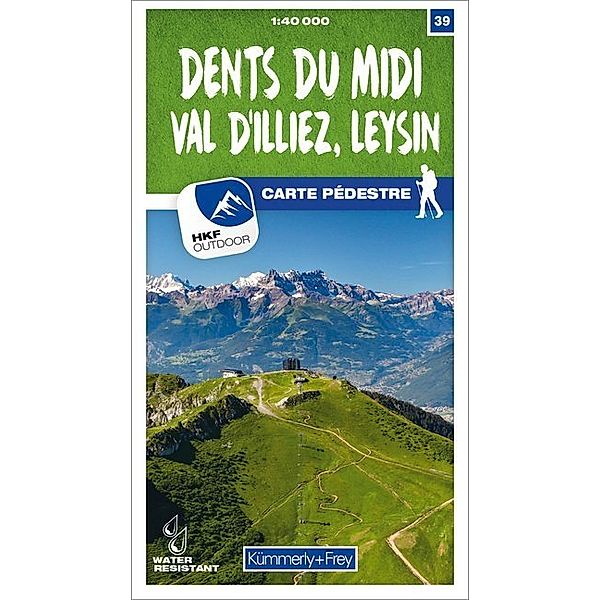 Kümmerly+Frey Karte Dents du Midi, Val d'Illiez, Leysin