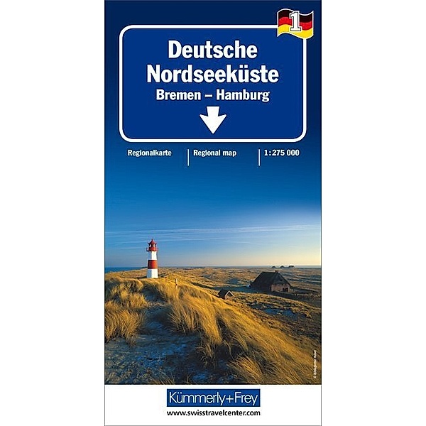 Kümmerly+Frey Karte Deutsche Nordseeküste Regionalkarte