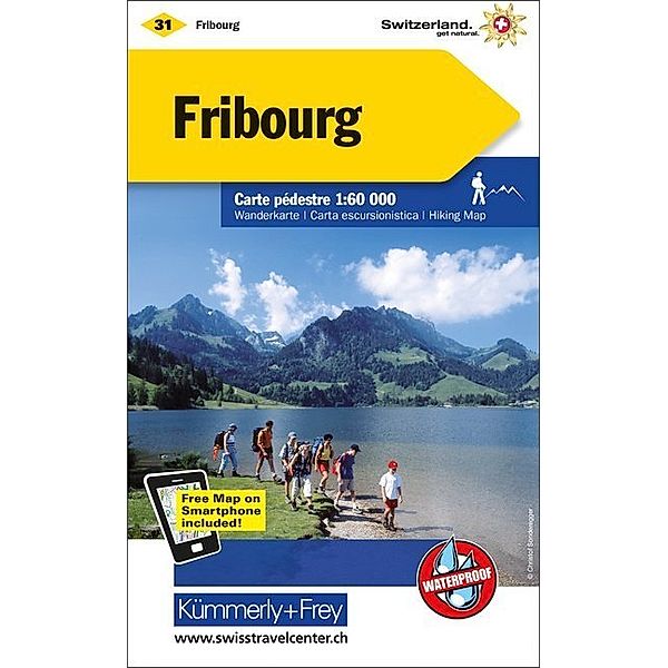 Kümmerly+Frey Karte Fribourg Wanderkarte