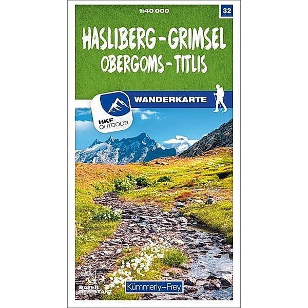 Kümmerly+Frey Karte Hasliberg - Grimsel Obergoms - Titlis