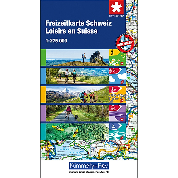 Kümmerly+Frey Karte / Kümmerly+Frey Karte Freizeitkarte Schweiz. Loisirs en Suisse / Swiss Activity Map / Tempo Libero in Svizzera