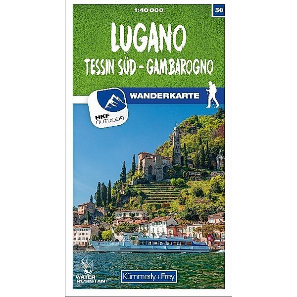 Kümmerly+Frey Karte Lugano - Tessin Süd - Gambarogno Wanderkarte