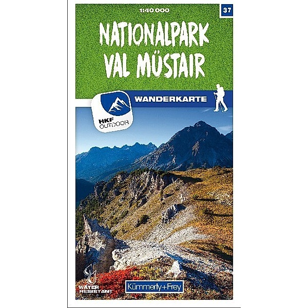 Kümmerly+Frey Karte Nationalpark - Val Müstair Wanderkarte