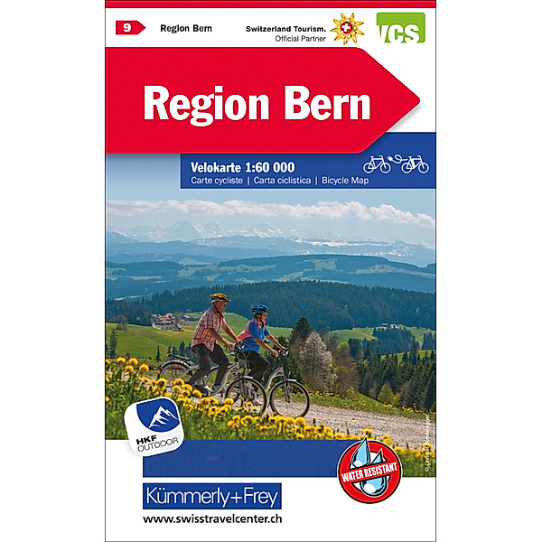 Kümmerly+Frey Karte Region Bern Velokarte