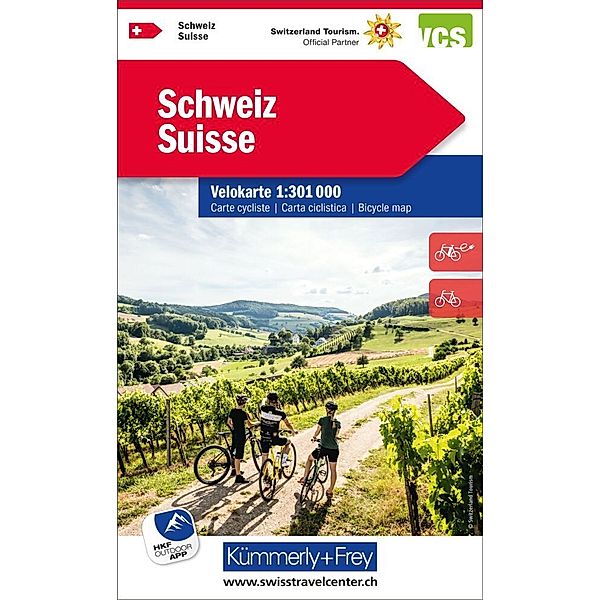 Kümmerly+Frey Karte Schweiz Velokarte