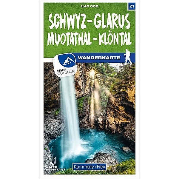 Kümmerly+Frey Karte Schwyz - Glarus Muotathal - Klöntal