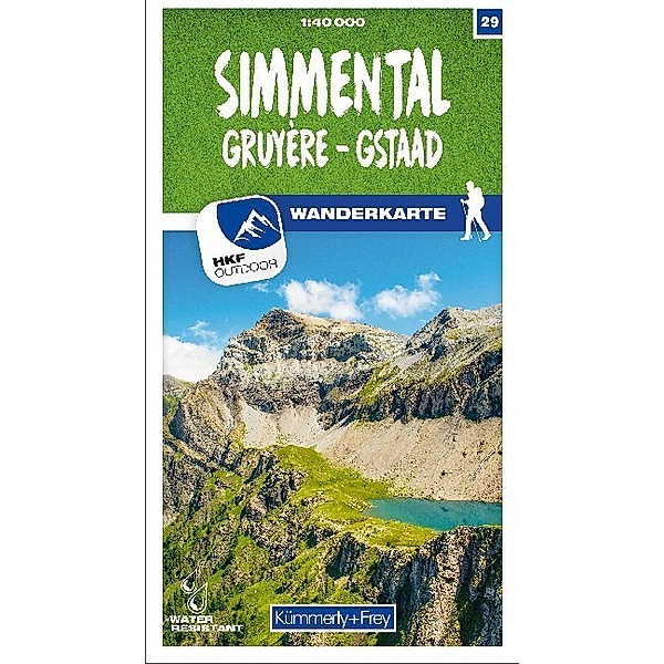Kümmerly+Frey Karte Simmental / Gruyère - Gstaad Wanderkarte