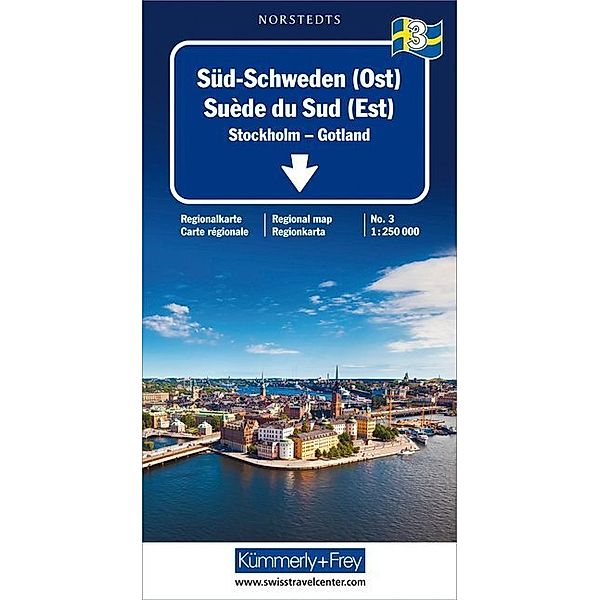 Kümmerly+Frey Karte Süd-Schweden (Ost) Regionalkarte. Suède du Sud (Est) / Southern Sweden (East) / Södra Sverige (Öst)