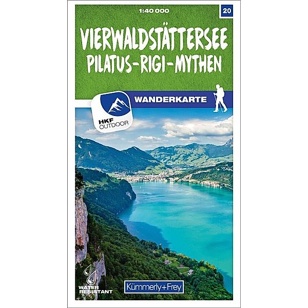 Kümmerly+Frey Karte Vierwaldstättersee / Pilatus - Rigi - Mythen Wanderkarte