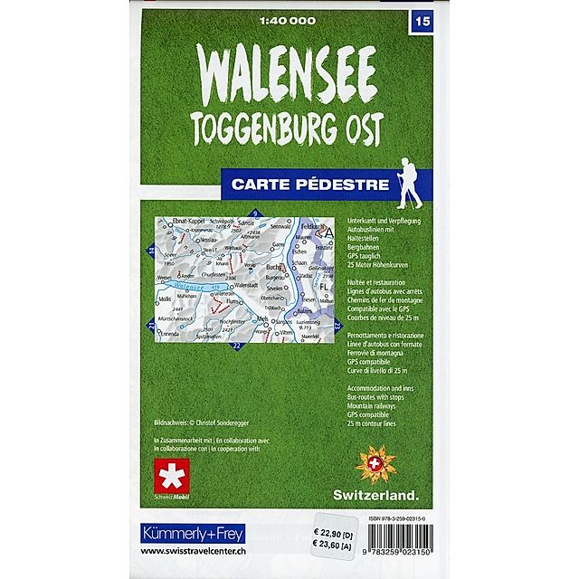 Kümmerly+Frey Karte Walensee - Toggenburg Ost Buch versandkostenfrei bei  Weltbild.ch bestellen
