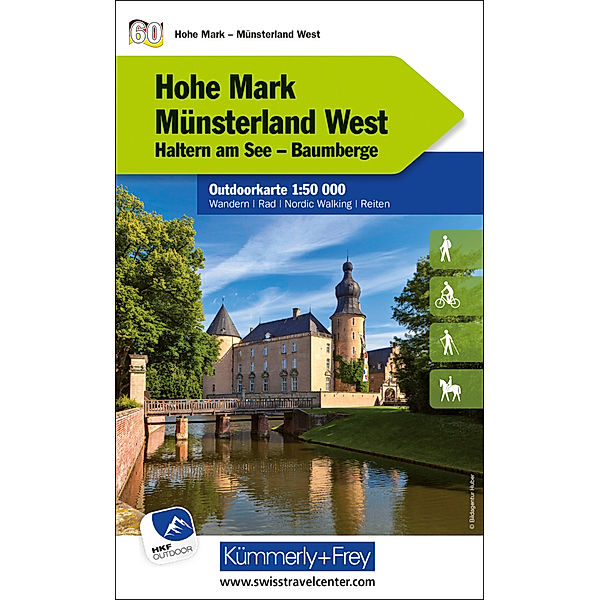 Kümmerly+Frey Outdoorkarte Deutschland 60 Hohe Mark, Münsterland West 1:50.000
