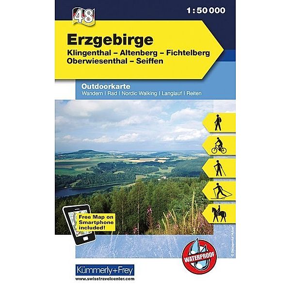 Kümmerly+Frey Outdoorkarte Erzgebirge