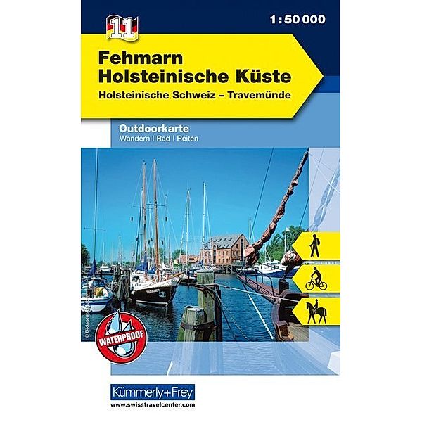 Kümmerly+Frey Outdoorkarte Fehmarn, Holsteinische Küste