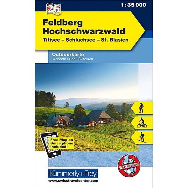 Kümmerly+Frey Outdoorkarte Feldberg - Hochschwarzwald