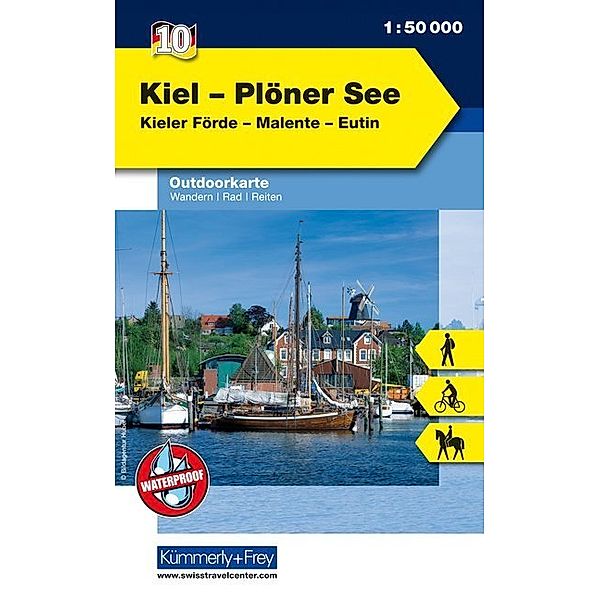 Kümmerly+Frey Outdoorkarte Kiel, Plöner See