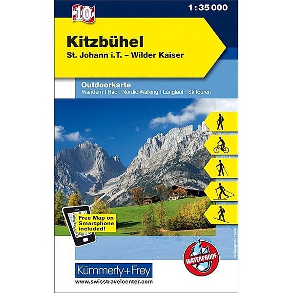 Kümmerly+Frey Outdoorkarte Österreich - Kitzbühel